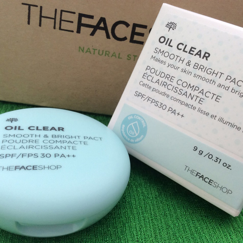 [The Face Shop] Phấn nén kiềm dầu Oil Clear Smooth & Bright Pact spf/fps 30PA++