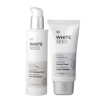 [The Face Shop] Set 2 serum và kem dưỡng trắng da White Seed Real Whitening